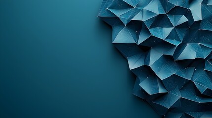 Poster - Futuristic Polygonal Mesh Background with Sparkly Shimmering Texture for Digital Concepts Tech Landing Pages and Website Designs