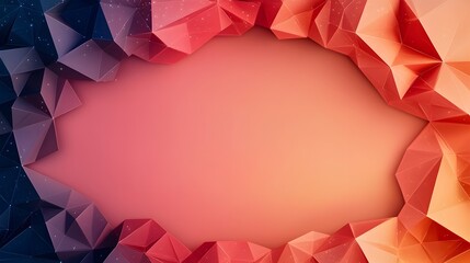 Leinwandbilder - Mesmerizing 3D polygonal mesh with dazzling digital effects creating an abstract and futuristic background design ideal for visually striking tech oriented landing pages web interfaces