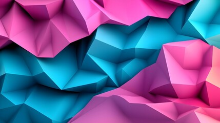 Fototapete - Captivating Sparkly Polygonal Mesh Abstract 3D Background for Modern Digital Concepts and Tech Projects  Stunning high tech futuristic design with glittering shimmering iridescent shapes and patterns