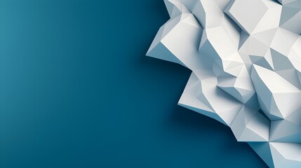 Aufkleber - Captivating abstract polygonal mesh backdrop with shimmering gradient effects perfect for creating futuristic tech and digital design concepts for websites landing pages app interfaces and more