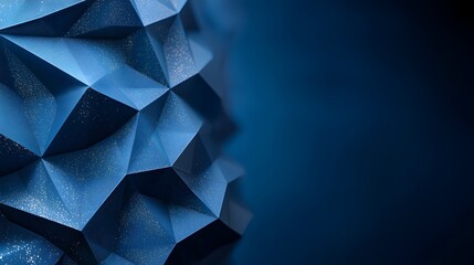 Leinwandbilder - Futuristic digital background with a shimmering polygonal mesh 3D rendered design perfect for tech landing pages digital projects and creative concept visualizations