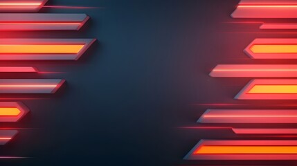 Aufkleber - Captivating futuristic digital background featuring a dark atmosphere filled with overlapping geometric grids holographic light trails and bold abstract forms