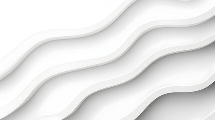 Poster - Smooth white futuristic background featuring minimalist geometric patterns soft gradients and subtle light reflections creating a clean contemporary and visually striking composition