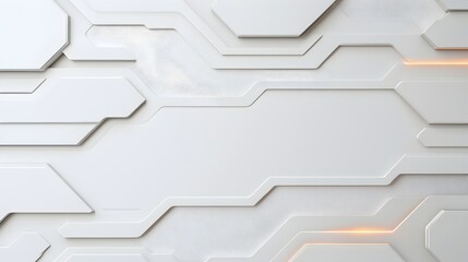 Aufkleber - Mesmerizing abstract composition with futuristic technology inspired lines glowing metallic highlights and a minimalist modern design  The seamless blend of digital elements and soft