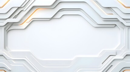 Aufkleber - Mesmerizing abstract background with futuristic tech lines glowing metallic highlights and minimalist modern design elements blending together in a sleek stylized digital art composition