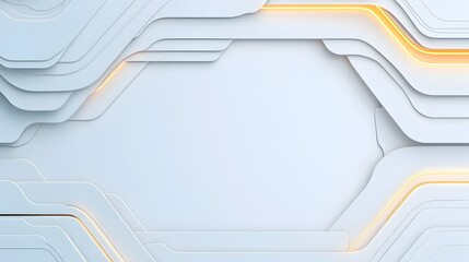 Aufkleber - Smooth White Futuristic Abstract Background with Subtle Tech Inspired Details and Glowing Highlights Creating a Clean and Advanced Aesthetic