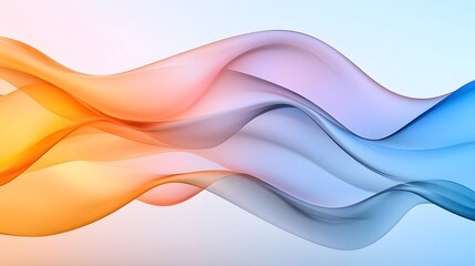 Poster - Mesmerizing wavy glass shapes transparent layers and dynamic light reflections come together to create a futuristic abstract design that blends smooth curves with a modern cutting edge aesthetic