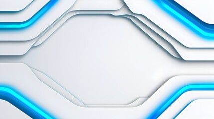 Poster - Sleek and modern futuristic abstract background with smooth metallic textures glowing blue accents and dynamic geometric patterns for a high tech digital and sophisticated look