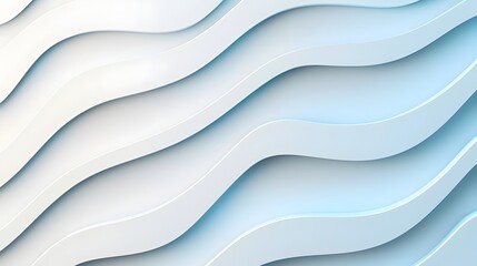 Fototapete - Mesmerizing abstract digital design featuring a futuristic composition of white and blue floating panels illuminated lines and smooth textures creating a high tech sci fi atmosphere