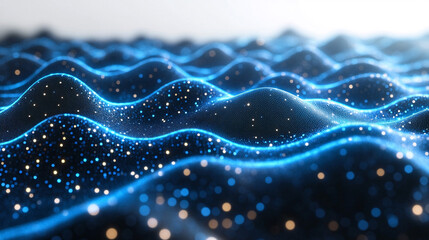 Digital binary code matrix background - 3D rendering of a scientific technology data binary code network conveying connectivity, complexity and data flood of modern digital age
