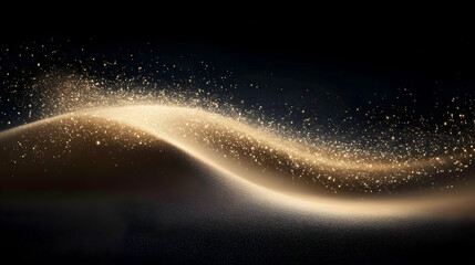 Wall Mural - Golden Glitter Abstract Background