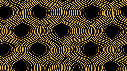 Sticker - Abstract Background with Golden Lines