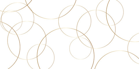 Wall Mural - abstract background golden circle stock line with shadows. abstract artistic geometric background go