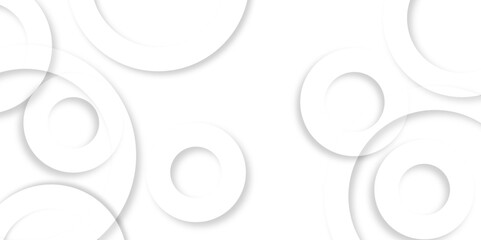 Wall Mural - black and white abstract background.abstract white and grey geometric overlapping circle ring backgr