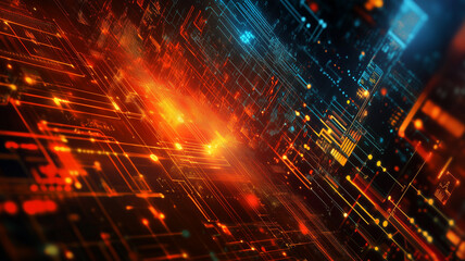 Wall Mural - abstract background for technology or finance