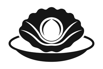 oyster silhouette vector illustration