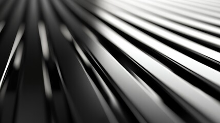 Poster - the sleek black metallic surface features a series of smooth, reflective lines, creating a modern an