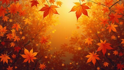 Wall Mural -  Autumns warm embrace captured in a single frame