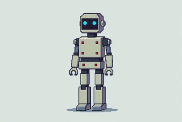 Robot Body A simple pixelated robot body with a retro aesthetic