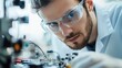 © Prapan - close-up of a modern quantum engineer assembling intricate components on a high-tech device