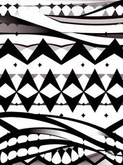 Black and white diamonds and lines geometric pattern background. black line interlocking diamond shapes vector seamless background pattern.