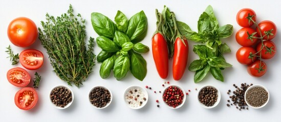 Canvas Print - Fresh Herbs and Spices for Cooking