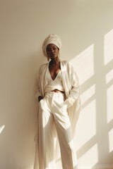 Wall Mural - standing fashion adult white.