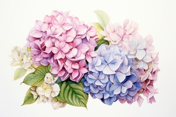 Wall Mural - Hydrangea bouquet hydrangea flower lilac.