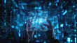 © Kosin - Innovative hands holding holographic blueprint of business concept, surrounded by digital data and technology elements, showcasing future of business and innovation