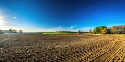 Wall Mural - Clear blue sky background landscape tilted angle