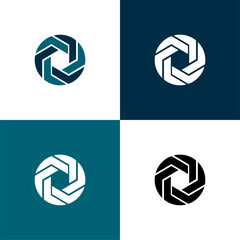 abstract circle connection strategy logo