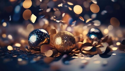 Wall Mural - new year's confetti