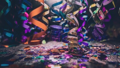 Wall Mural - new year's confetti