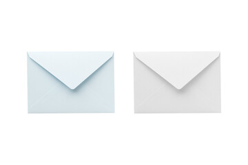 Wall Mural - two sets of clippings, one white back side of envelope and one blue back side of envelope