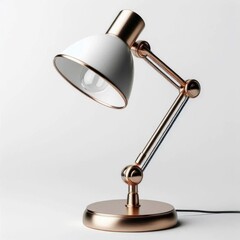 A desk lamp in modern style, serving as a minimalist decorative item for interiors. AI generated.