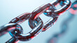 © Quality One   - close up view of linked metallic chains, showcasing their intricate design and reflective surfaces. image conveys sense of strength and security, emphasizing importance of digital protection