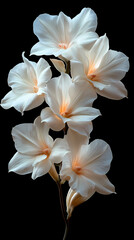 A delicate close-up of a blooming cattleya orchid in a spring garden, showcasing the beauty of nature with its bright petals .