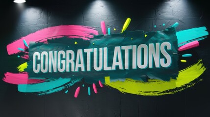 Wall Mural - dark textured wall, vibrant colors, high definition, immersive visual experience, dynamic patterns, 