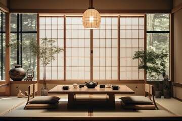 Home japanese style architecture furniture building.