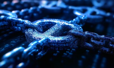 Wall Mural - digital currency transaction through blockchain networks, cryptocurrency and innovation, 3d illustra