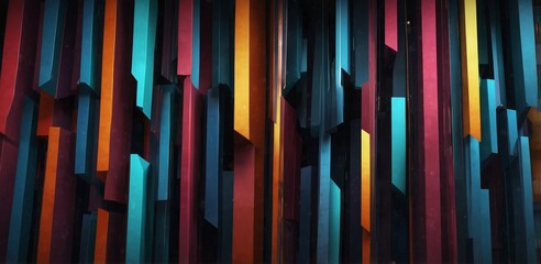Wall Mural - modern digital abstract 3d background. copy space