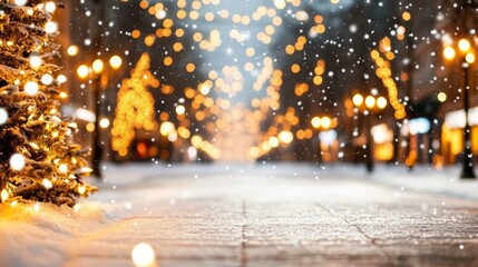 Wall Mural - snow-covered christmas tree