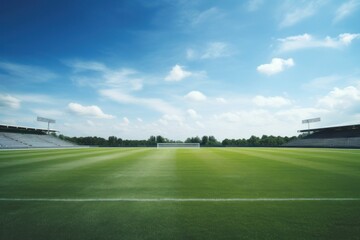 Sticker - Photo of a football field outdoors landscape