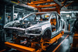 © motiur vector artist - Industrial manufacturer concept Modern automated car production