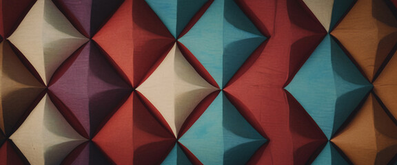 Canvas Print - Geometric colorful texture background