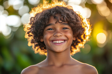 Black teenager boy on a outdoors background