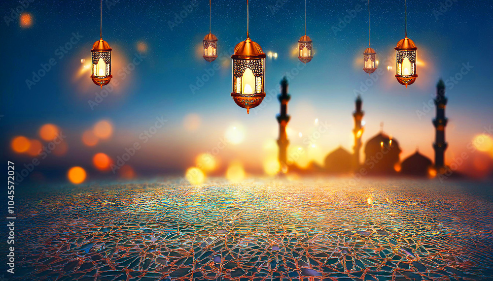 Islamic background with space for text Stock Illustration | Adobe Stock