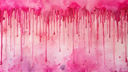 Wall Mural - Neon hot pink watercolors, soft peach oranges, and beige hues on old crumpled paper, elegant illustration of watercolor paints. Elegant watercolor painting design