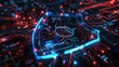 © kiki__ - Cybersecurity Shield on Circuit Board