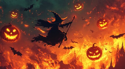 Wall Mural - halloween background wallpaper 